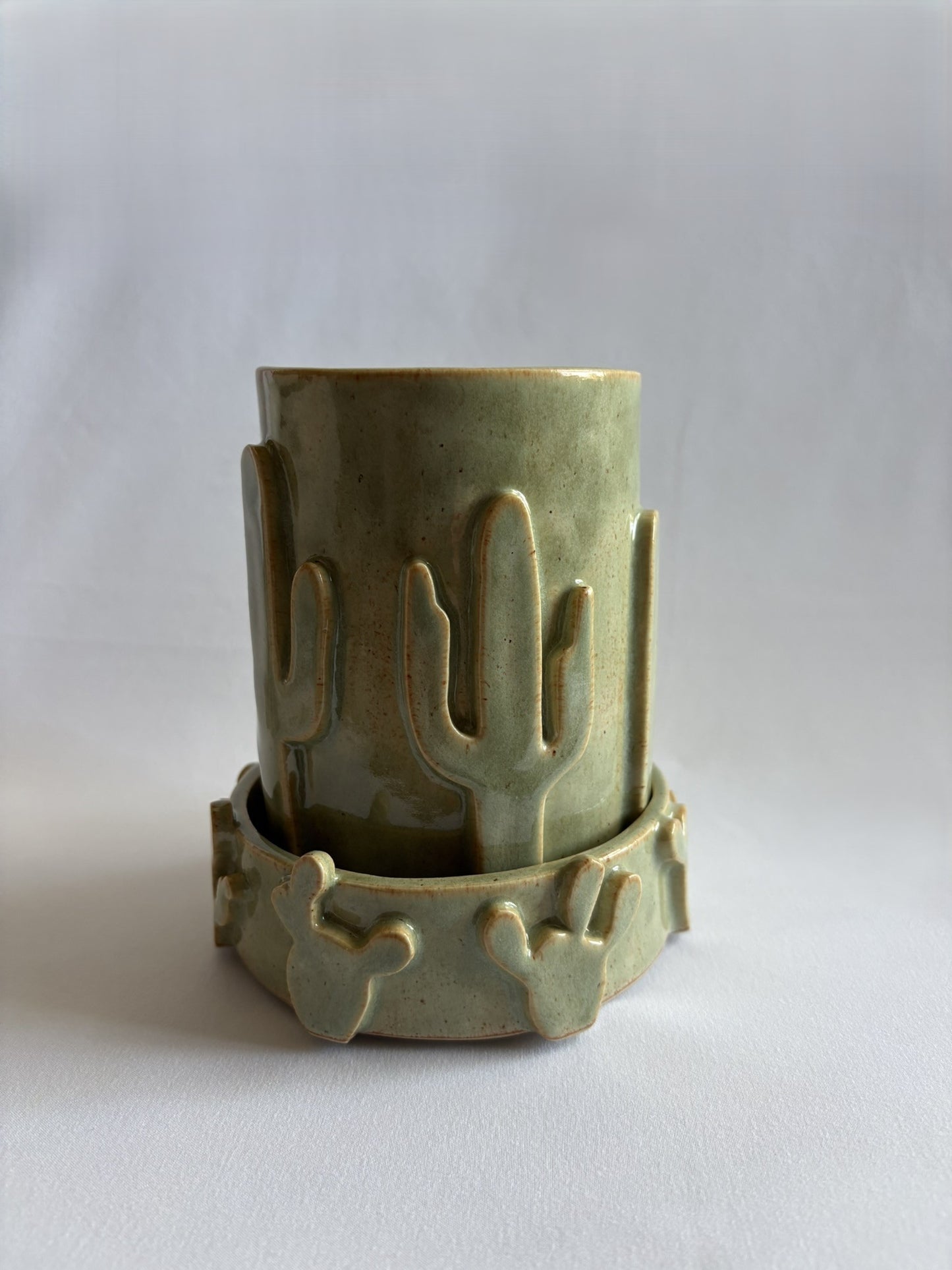 Saguaro and Prickly Pear Planter