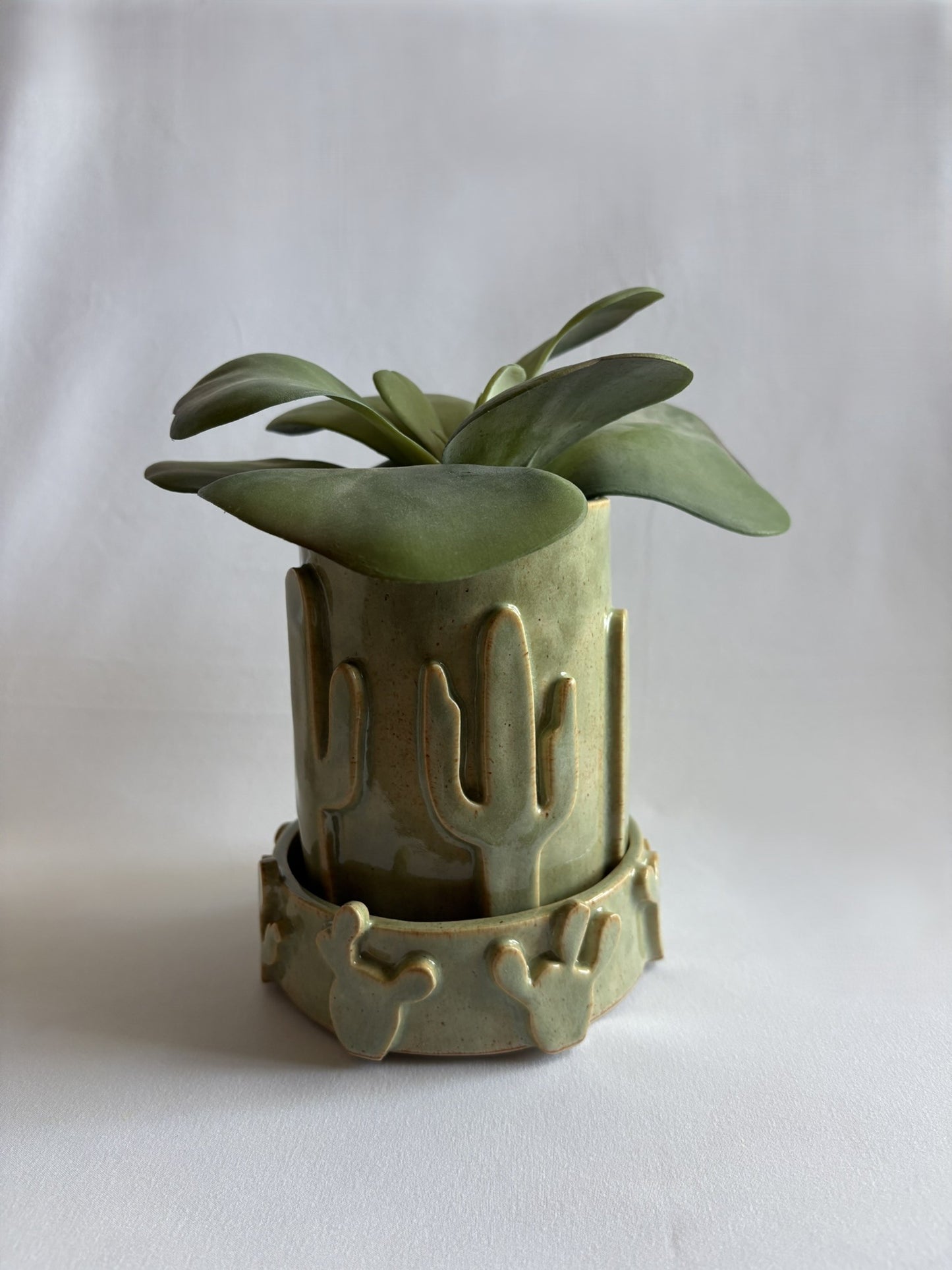 Saguaro and Prickly Pear Planter